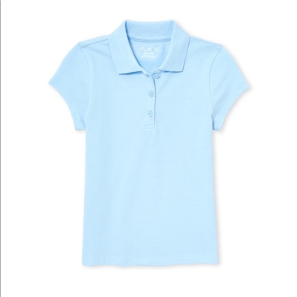 girls blue polo shirts